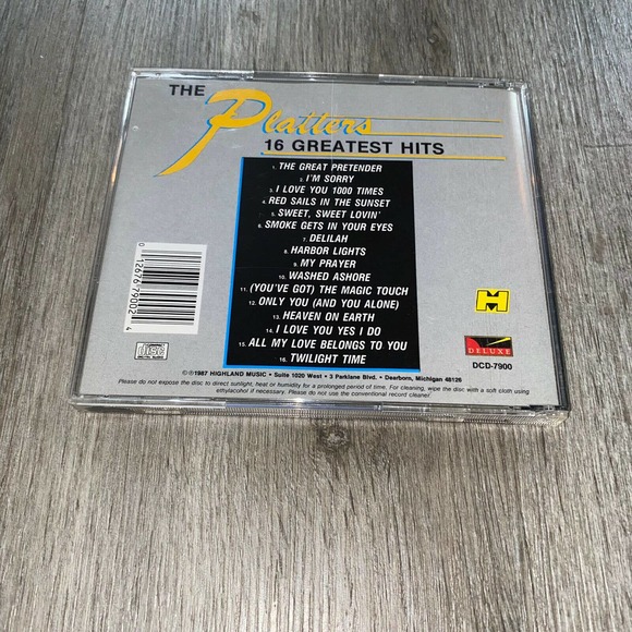 The Platters: 16 Greatest Hits Soul/R & B 1 Disc CD - Picture 3 of 4